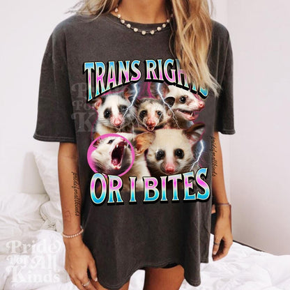 trans rights or i bites shirt | transgender shirt | protect trans kids | transgender gift | transgender mtf | trans ally | queer pride shirt