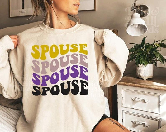 spouse nonbinary wedding sweatshirt