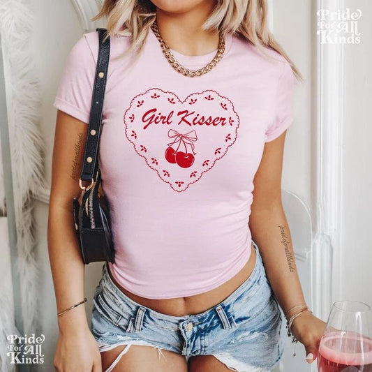 Girl kisser baby tee