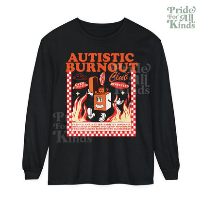 Autistic club comfort colors long sleeve shirt | autism awareness month | adhd sweatshirt | adhd shirt | audhd | neurospicy | overstimulated
