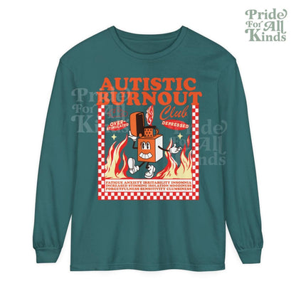Autistic club comfort colors long sleeve shirt | autism awareness month | adhd sweatshirt | adhd shirt | audhd | neurospicy | overstimulated