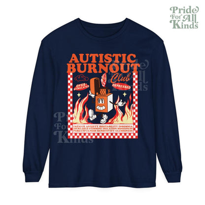 Autistic club comfort colors long sleeve shirt | autism awareness month | adhd sweatshirt | adhd shirt | audhd | neurospicy | overstimulated