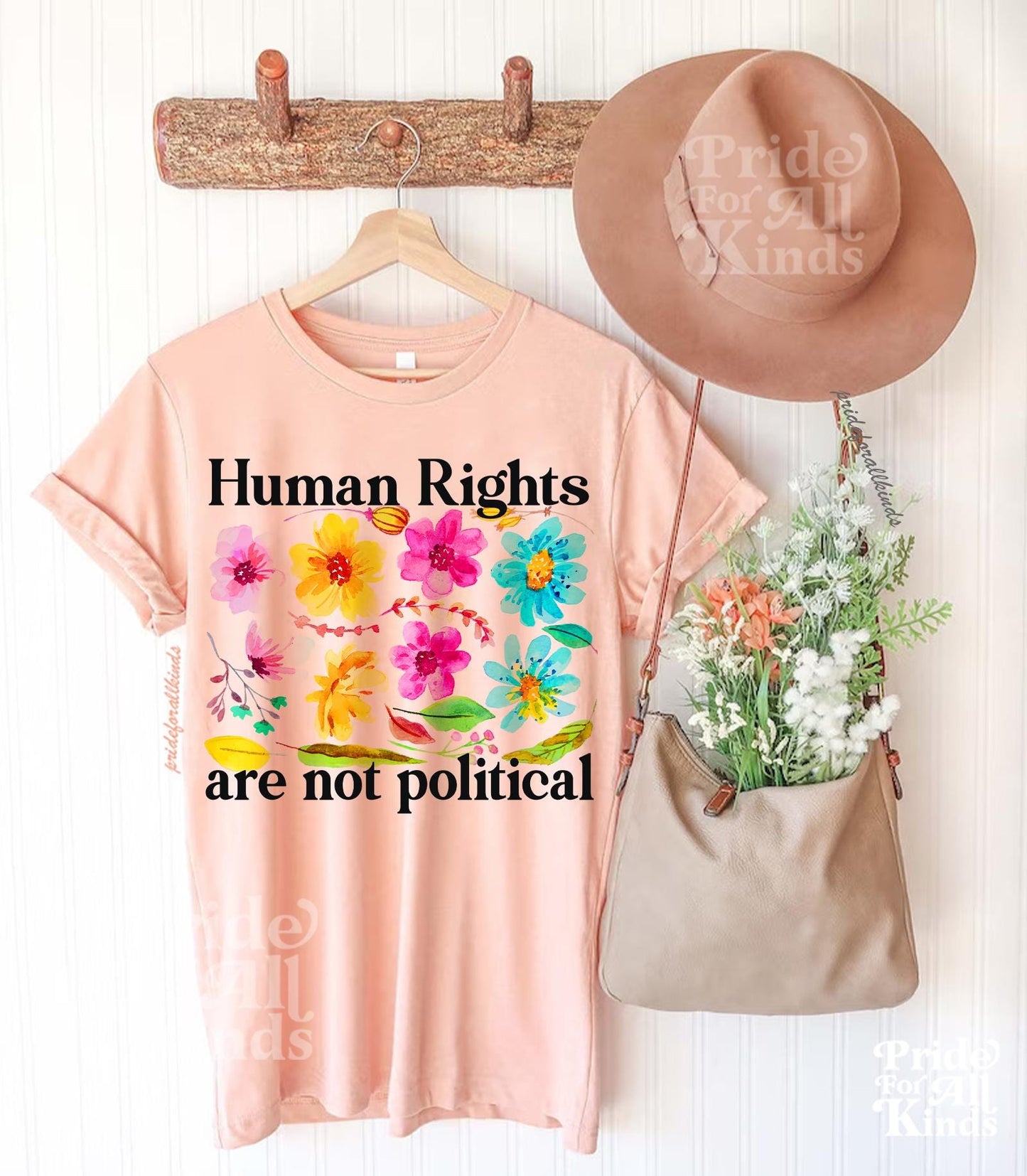 Human rights are not political | liberal feminist human rights | liberal tshirt | social democrat | leftist shirt | leftist gift |pro choice