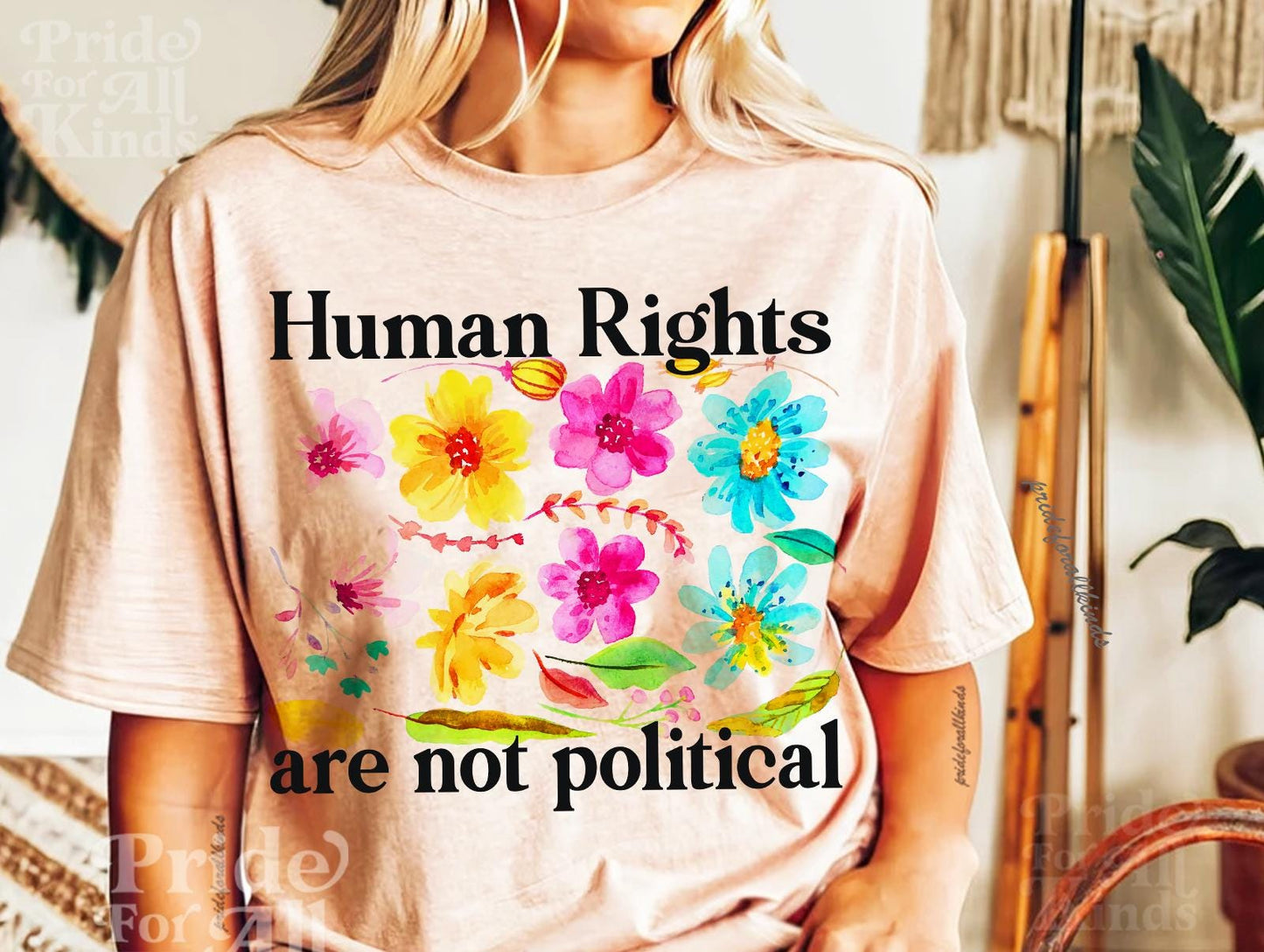 Human rights are not political | liberal feminist human rights | liberal tshirt | social democrat | leftist shirt | leftist gift |pro choice