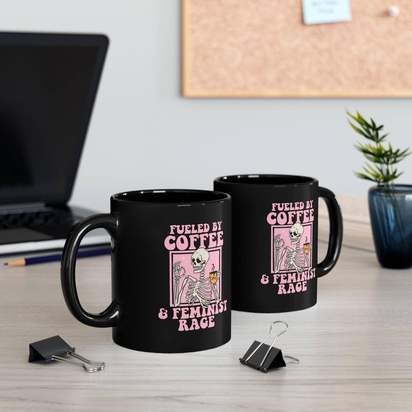 Fueled by coffee and feminist rage mug | feminist mug | liberal feminist human rights | anti trump mug | funny feminist | leftist gift |