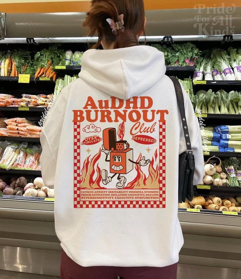 Audhd hoodie | autism hoodie | adhd awareness | neurospicy | overstimulated | adhd shirt | adult autism sensory | autism pride | aba therapy