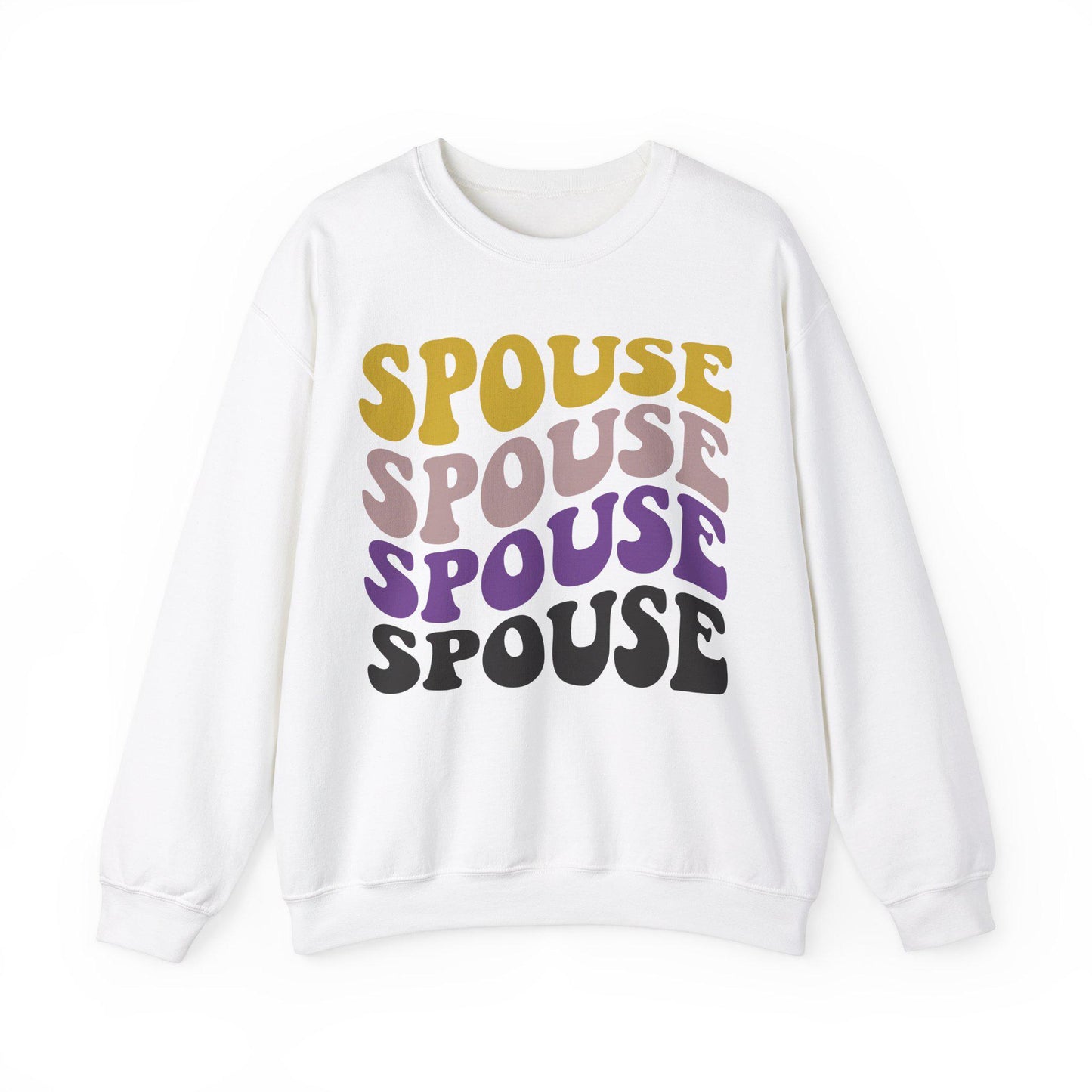 Spouse nonbinary sweatshirt | nonbinary wedding | nonbinary gifts | nonbinary pride shirt | nonbinary bachelorette | enby | nearlywed | lgbt