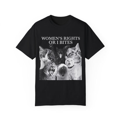 Women's rights or i bites shirt | abortion | pro choice | roe v wade | social democrat | leftist shirt | reproductive rights | pro cats |
