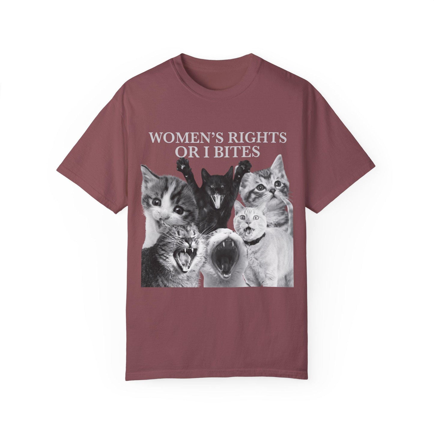 Women's rights or i bites shirt | abortion | pro choice | roe v wade | social democrat | leftist shirt | reproductive rights | pro cats |
