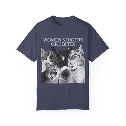 Women's rights or i bites shirt | abortion | pro choice | roe v wade | social democrat | leftist shirt | reproductive rights | pro cats |