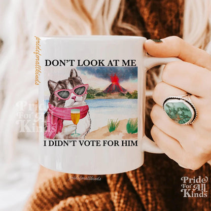 I didnt vote for him mug | anti trump coffee mug | subtle anti trump | liberal mug | feminist mug | social democrat | leftist gifts