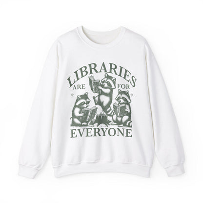 LIbraries are for everyone sweatshirt | protect the public library | library shirt | library sweatshirt | feminist | cool kids read books