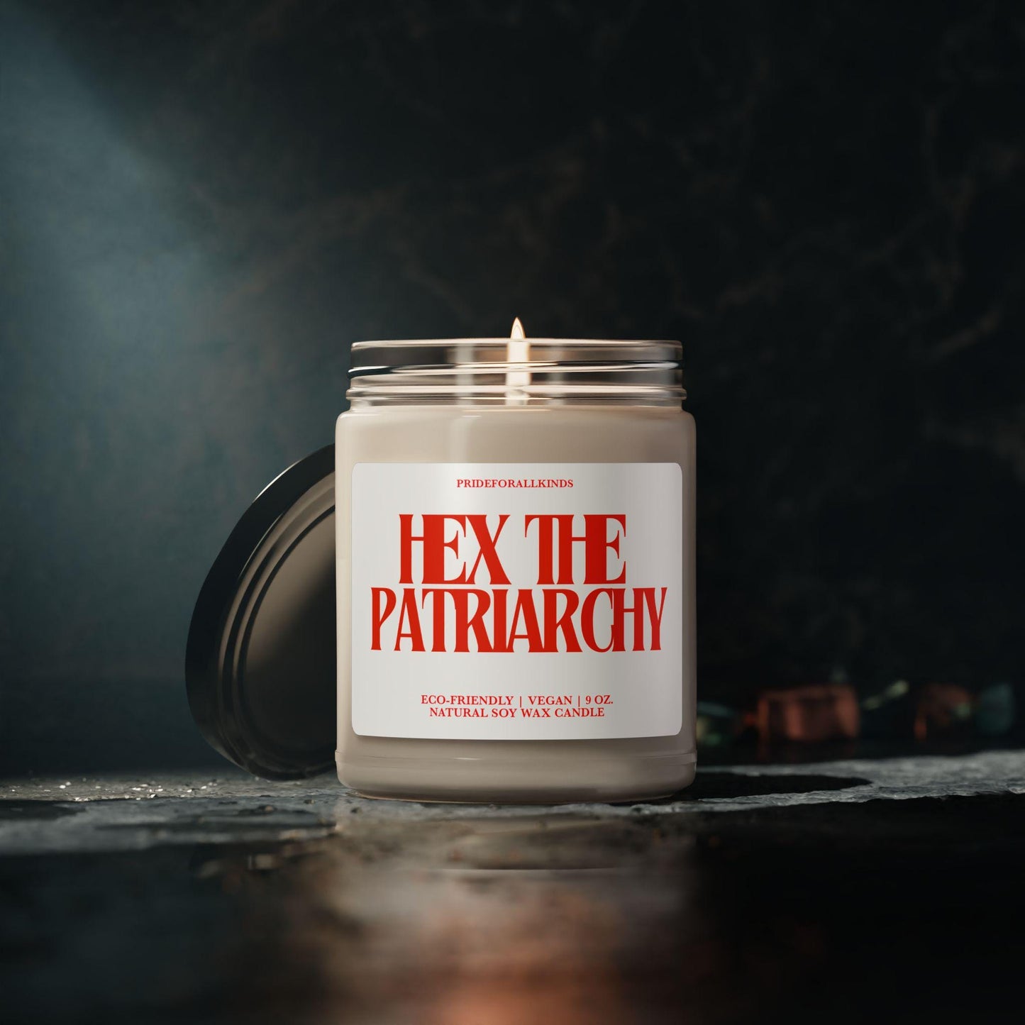 Hex the patriarchy candle | burn the patriarchy | feminist candle | smash the patriarchy | leftist gift | social democrat | liberal candle