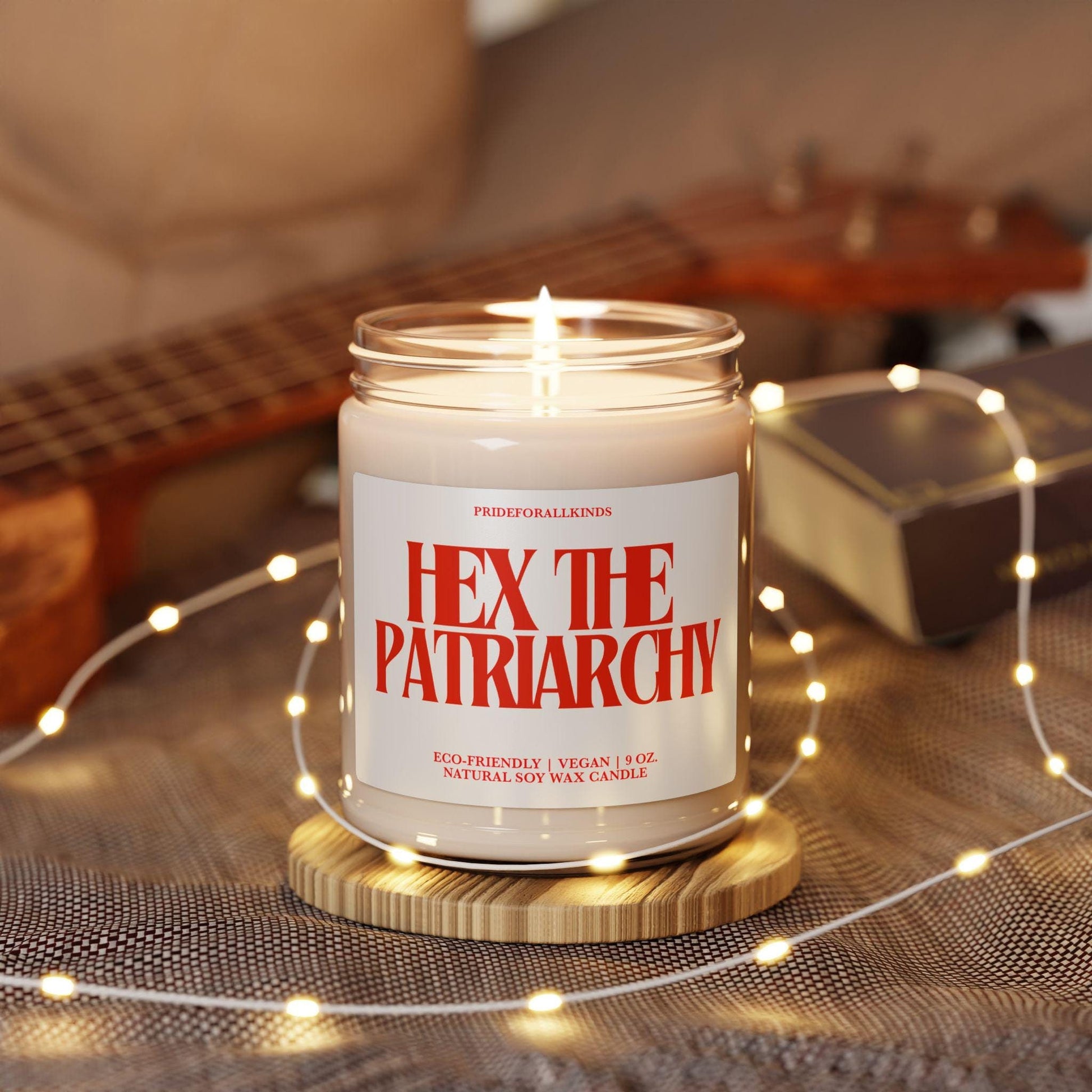 Hex the patriarchy candle