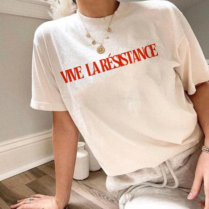 Vive la resistance shirt | anti capitalist | anti fascism | anti racist | liberal tshirt | liberal feminist human rights | social justice