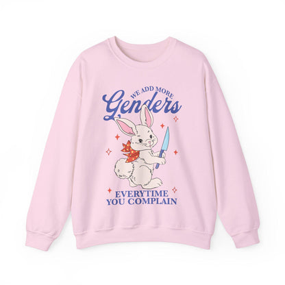 We add more genders everytime you complain sweatshirt | nonbinary shirt | nonbinary parent | nonbinary gifts | trans rights | enby demigirl