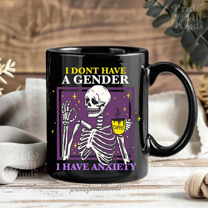I dont have a gender i have anxiety mug | nonbinary mug | nonbinary pride | nonbinary gifts | enby | queer mug | subtle nonbinary | agender