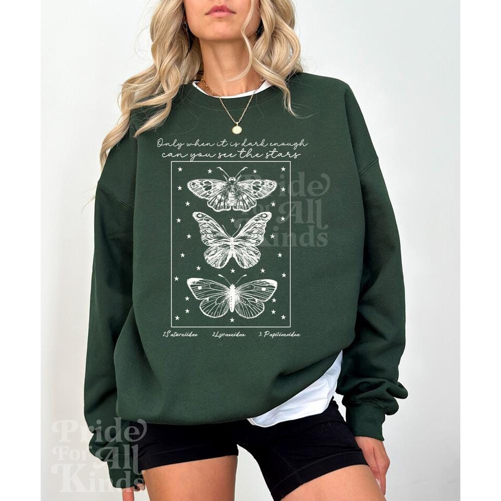 Only when it is dark enough can you see the stars sweatshirt | kamala harris sweatshirt | feminist sweatshirt | leftist | liberal tshirt