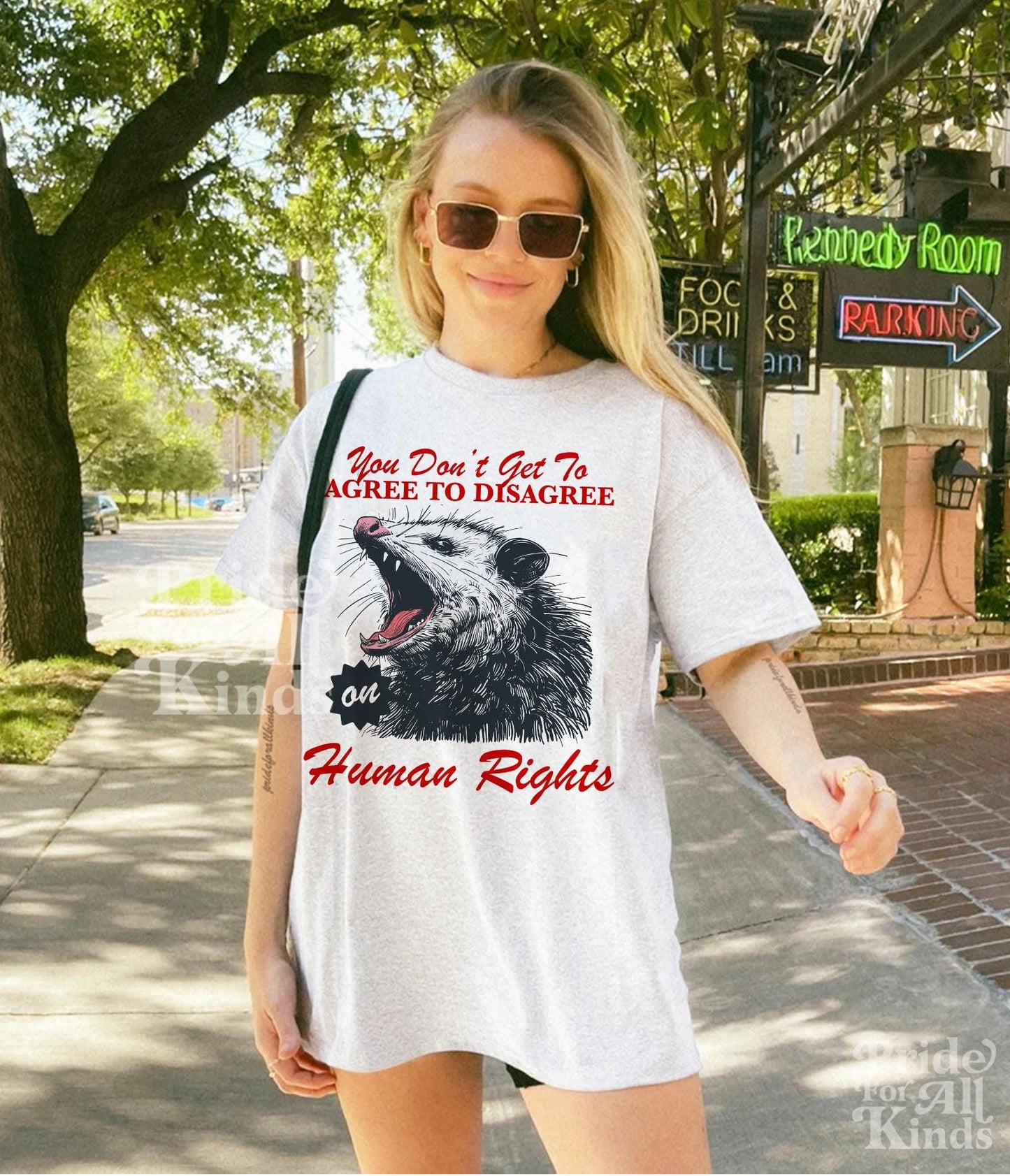 You don't get to agree to disagree on human rights | liberal feminist human rights | social justice shirt | liberal tshirt | anti fascism |