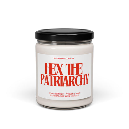 Hex the patriarchy candle | burn the patriarchy | feminist candle | smash the patriarchy | leftist gift | social democrat | liberal candle