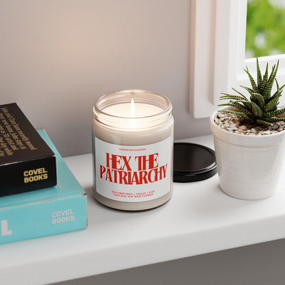 Hex the patriarchy candle | burn the patriarchy | feminist candle | smash the patriarchy | leftist gift | social democrat | liberal candle