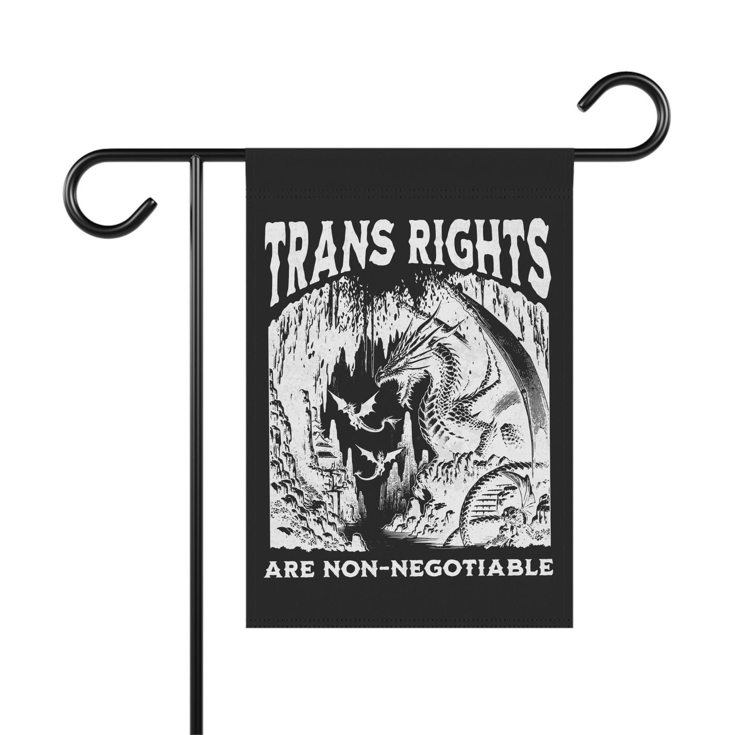 Trans rights are non negotiable flag | protect trans kids | transgender gift | transgender art | transgender mtf | lgbtq straight ally sign