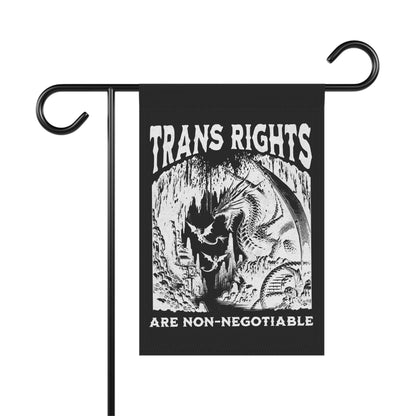 Trans rights are non negotiable flag | protect trans kids | transgender gift | transgender art | transgender mtf | lgbtq straight ally sign