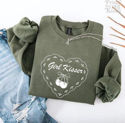 girl kisser sweatshirt