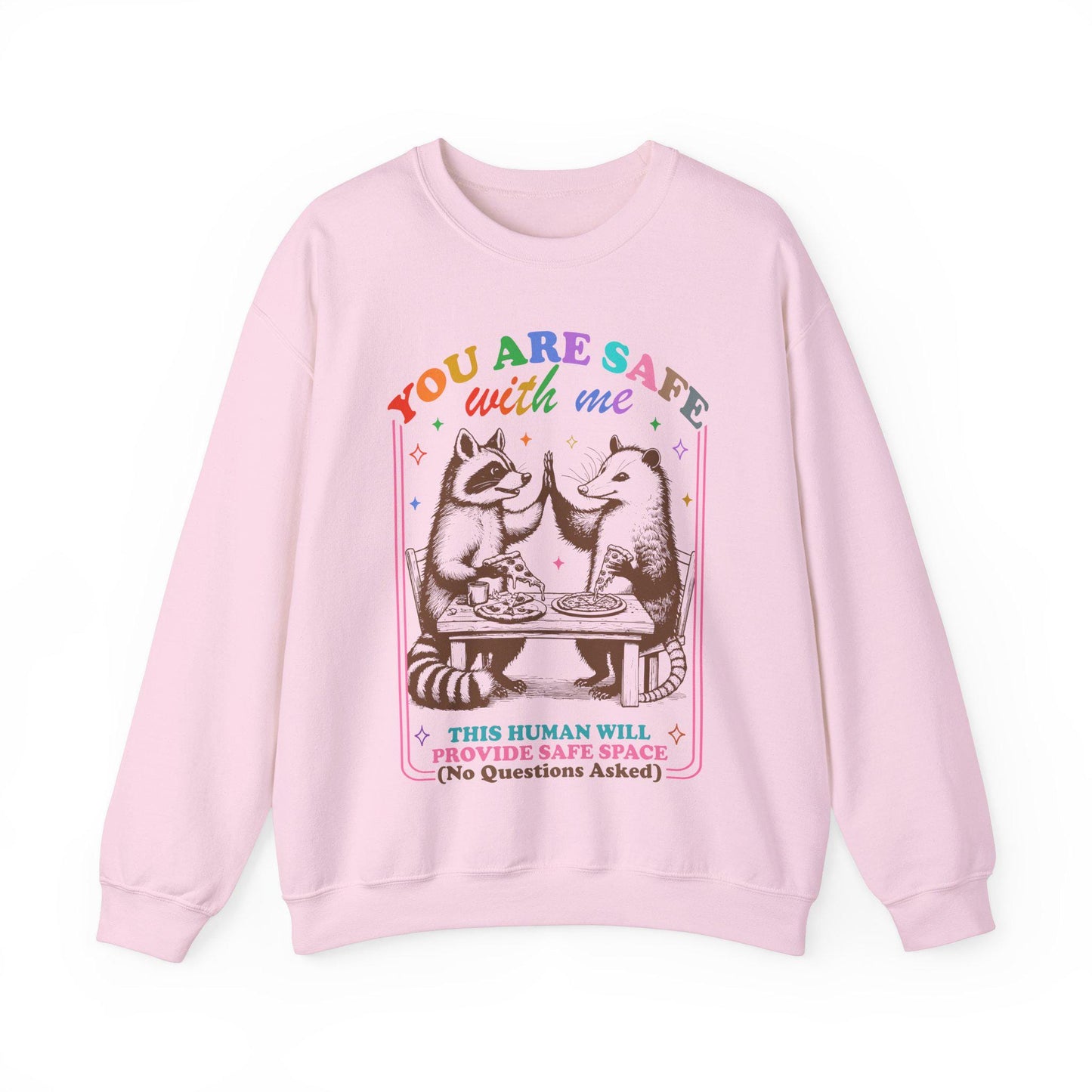 You are safe with me sweatshirt | trans rights | protect trans kids | queer youth | nonbinary parent | pride merch | lgbtq straight ally |