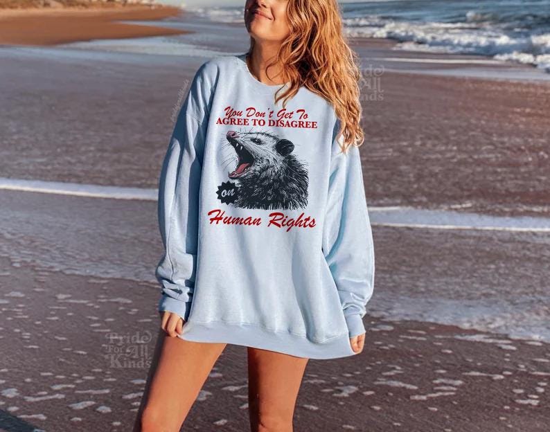 You don't get to agree to disagree on human rights | liberal feminist human rights | social justice shirt | liberal tshirt | anti fascism |