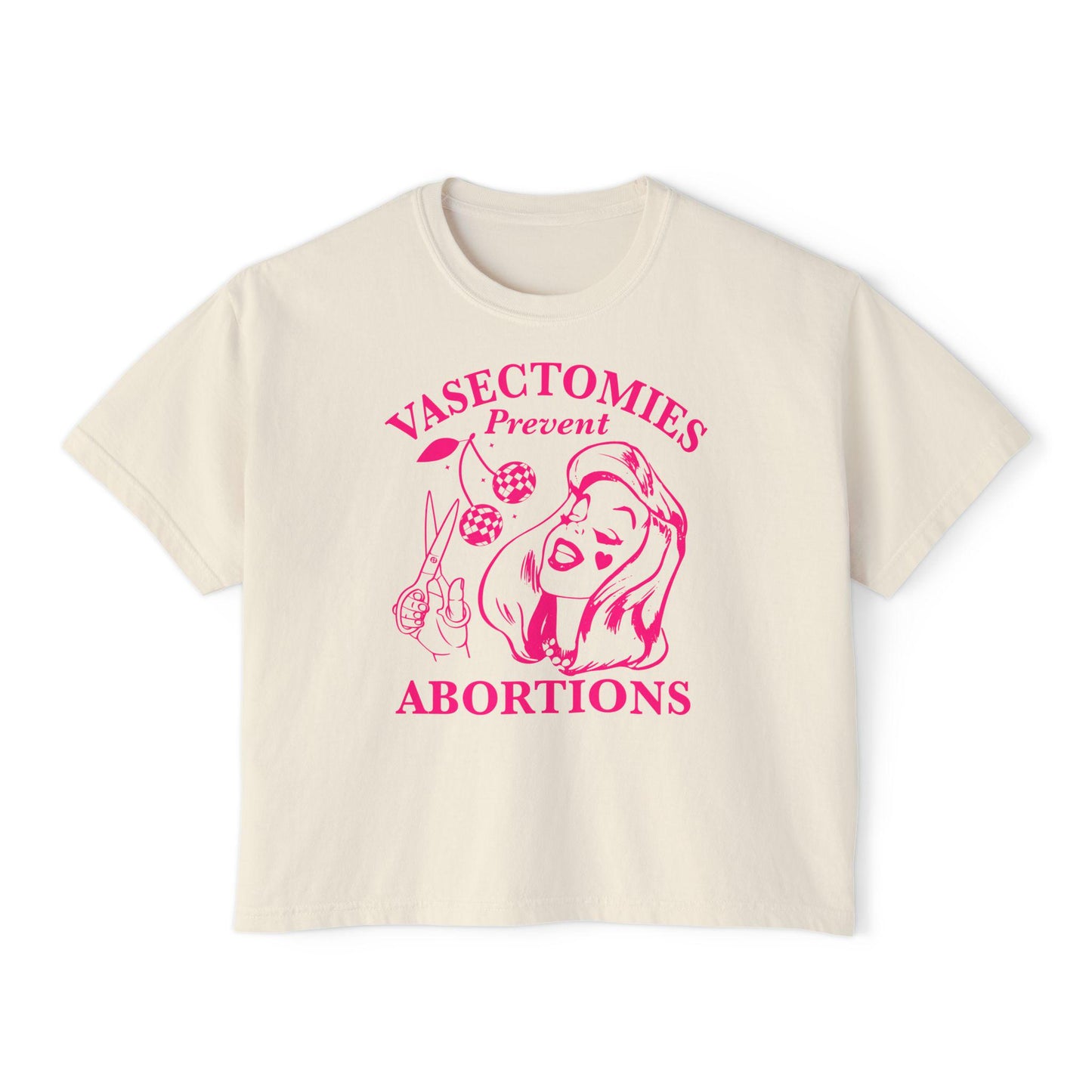Vasectomies prevent abortions | feminist crop top | liberal tshirt | liberal feminist human rights | pro roe shirt | pro choice shirt | 1973