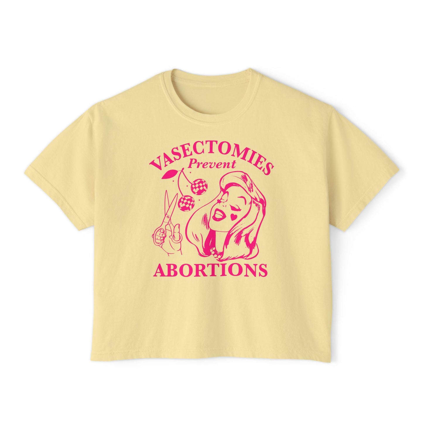 Vasectomies prevent abortions | feminist crop top | liberal tshirt | liberal feminist human rights | pro roe shirt | pro choice shirt | 1973