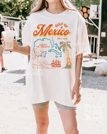 Gulf of mexico 1550 tshirt | Comfort Colors | gulf of fragile masculinity | anti fascism | liberal tshirt | social justice shirt | leftist