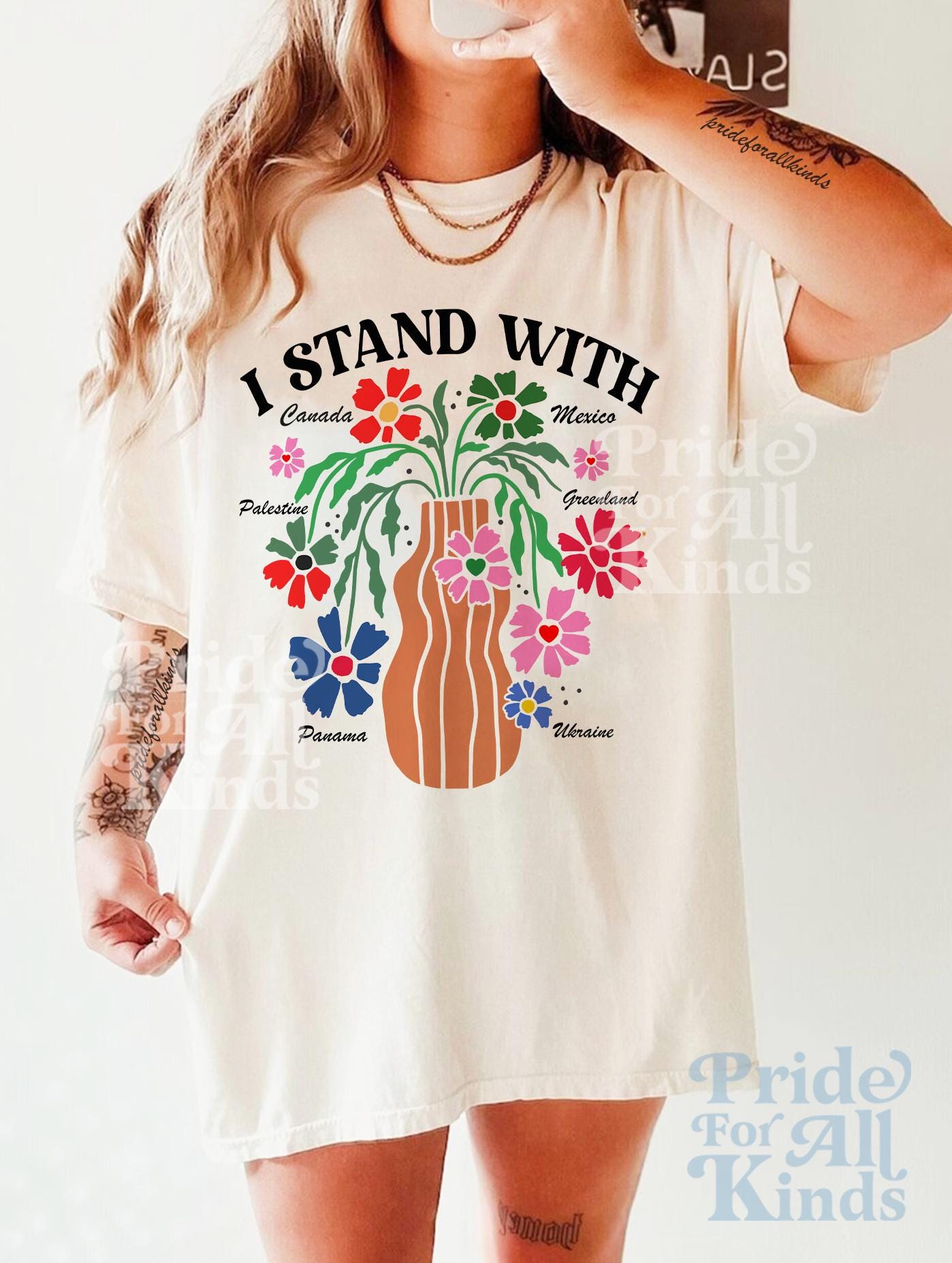 I stand with Canada Greenland Mexico Panama Gaza Ukraine shirt | Support Ukraine | liberal tshirt | anti fascism | Palestine sweatshirt |