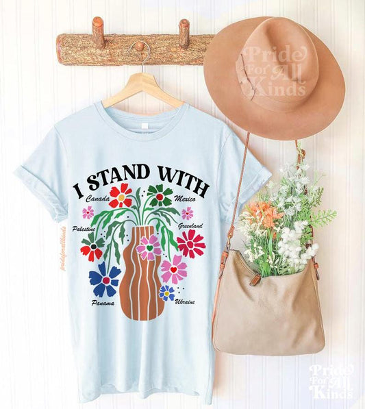 I stand with Canada Greenland Mexico Panama Gaza Ukraine shirt