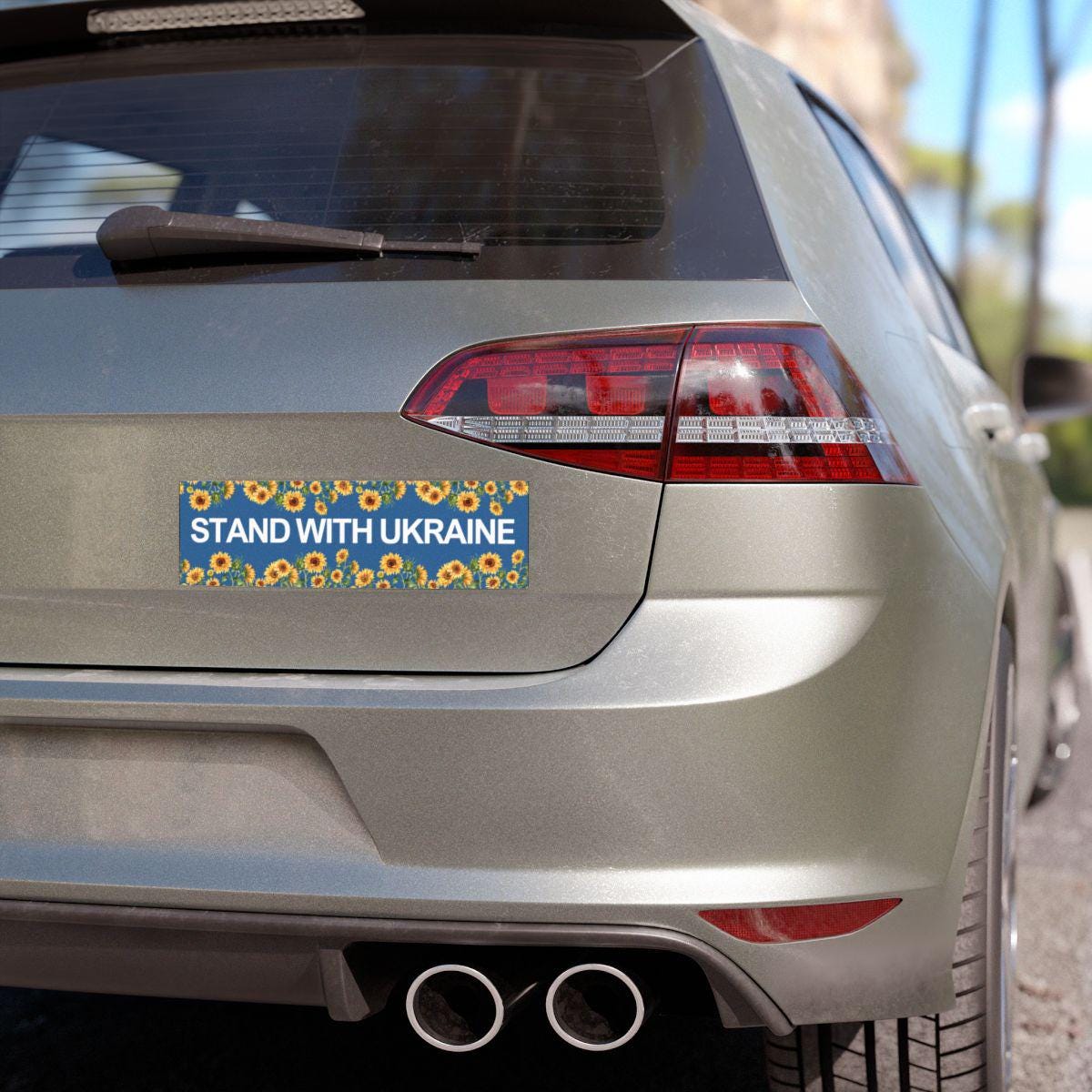Support Ukraine | Stand with Ukraine bumper sticker | Ukraine Car Magnet | Slava Ukraini | car magnet liberal | feminist | social justice