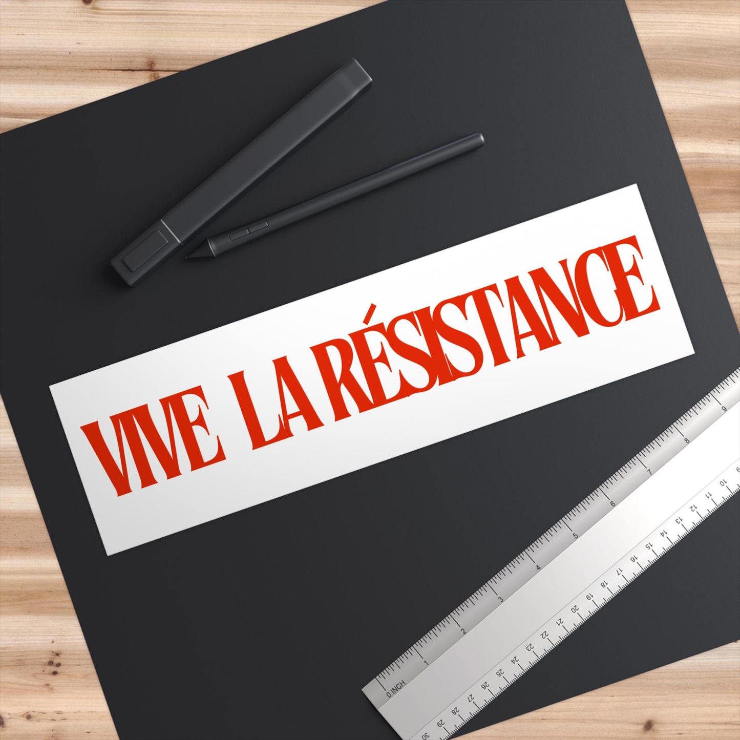 Vive La Resistance Bumper Sticker Car Magnet | Fight Fascism | Resist Sticker | political car magnet | car magnet liberal | social justice