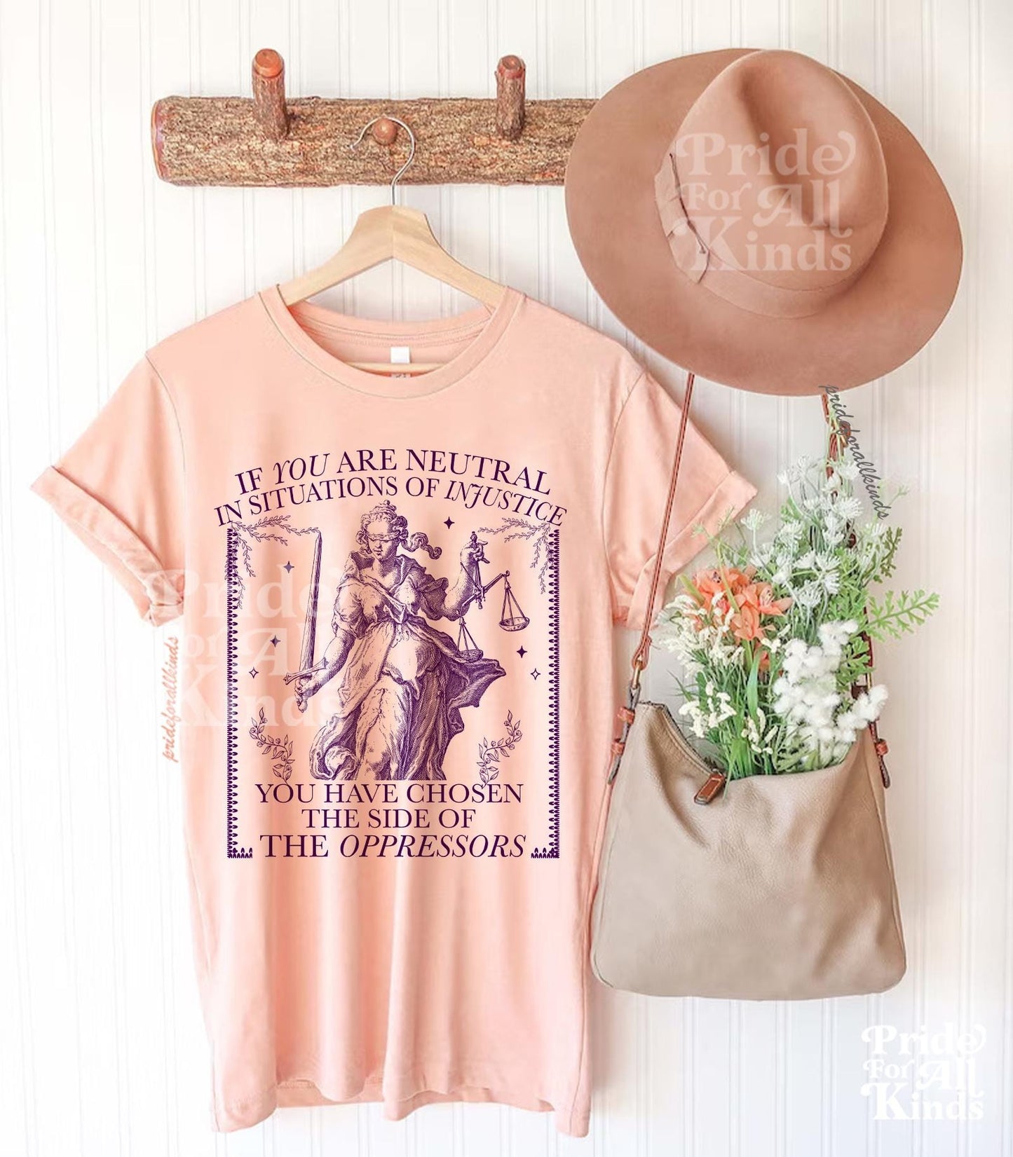 If you are neutral in situations of injustice shirt | feminist sweatshirt | resist tshirt | fight fascism | people over profit | liberal