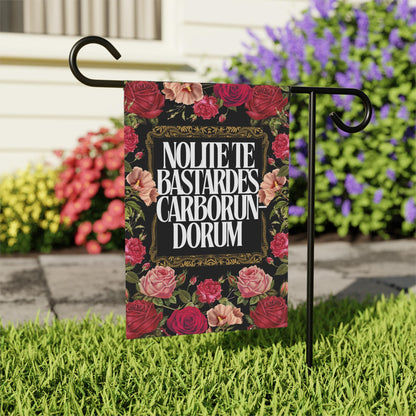 Nolite te bastardes carborundorum flag | don't let the b*stards grind you down | resist flag | democrat garden sign | liberal feminist |