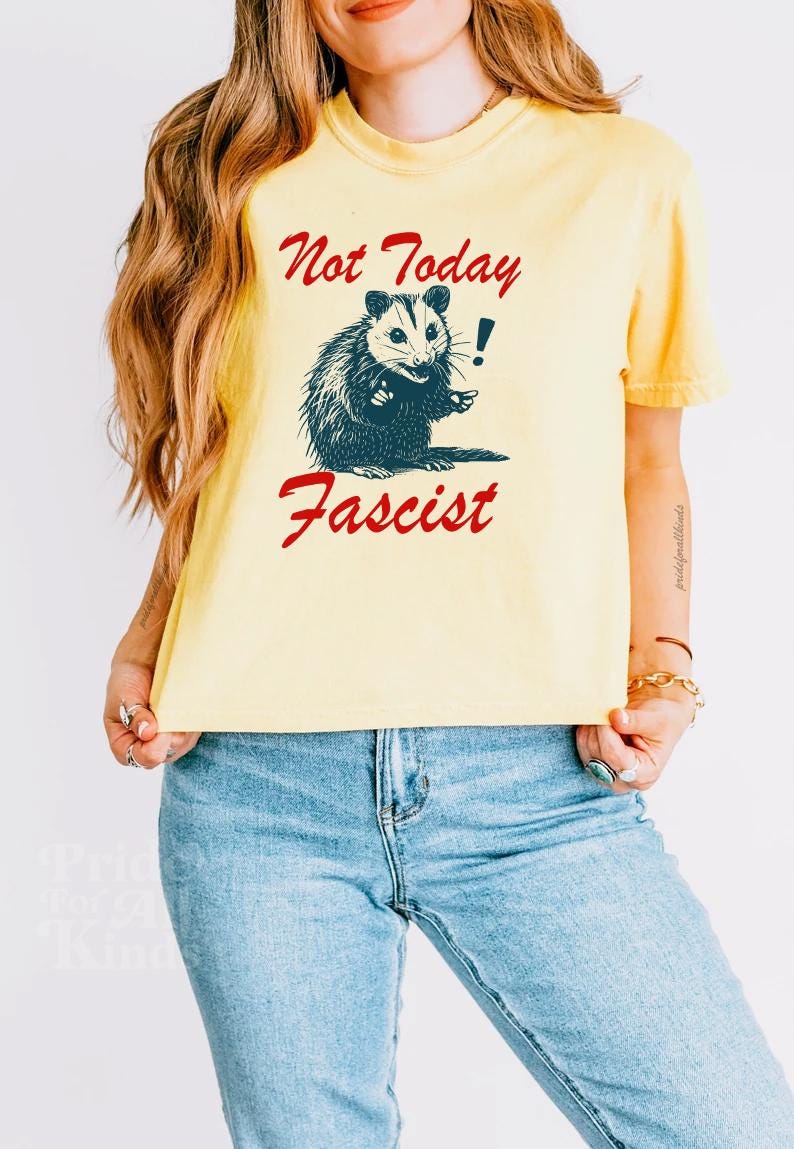 Not today crop top | feminist crop top | resist crop top | fight fascism | liberal tshirt | liberal feminist human rights | social justice