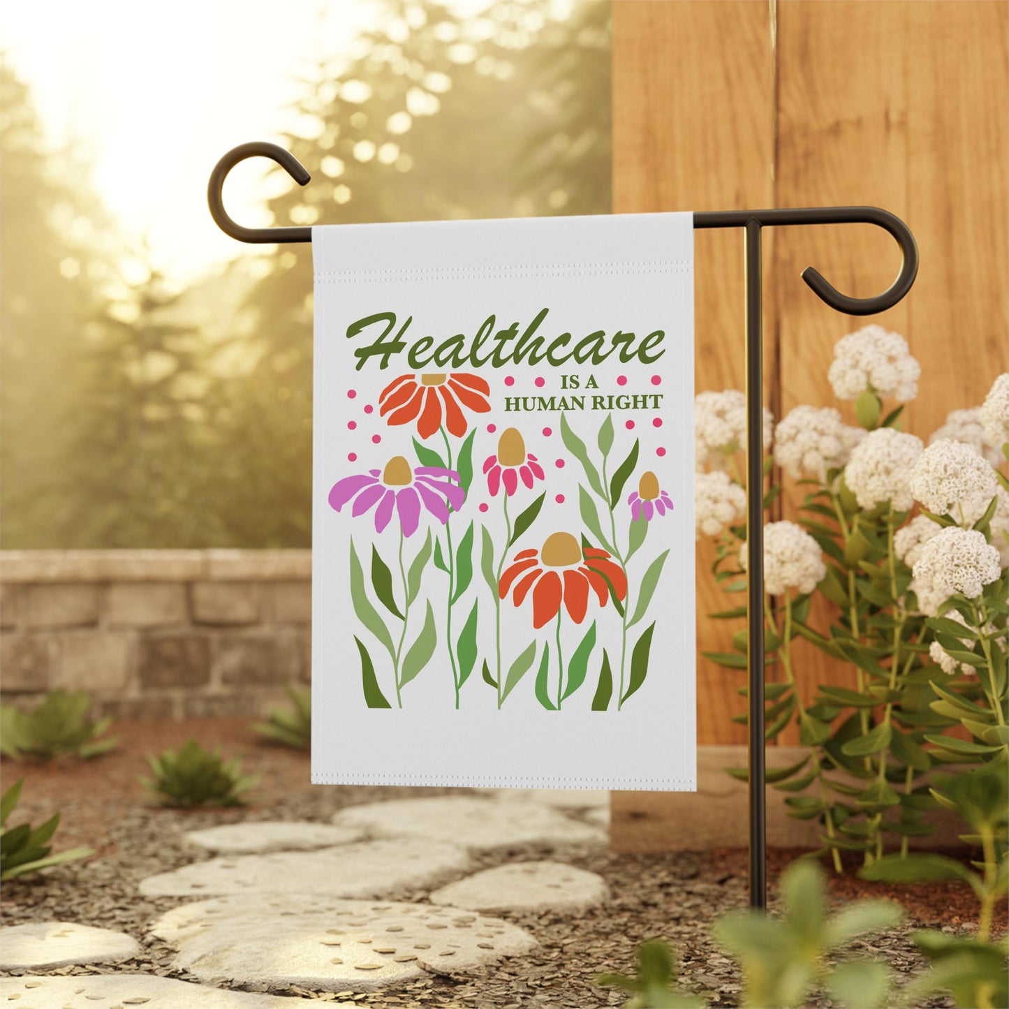 Healthcare is a human right flag | liberal garden flag | political garden sign | social justice | universal healthcare | leftist | roe wade
