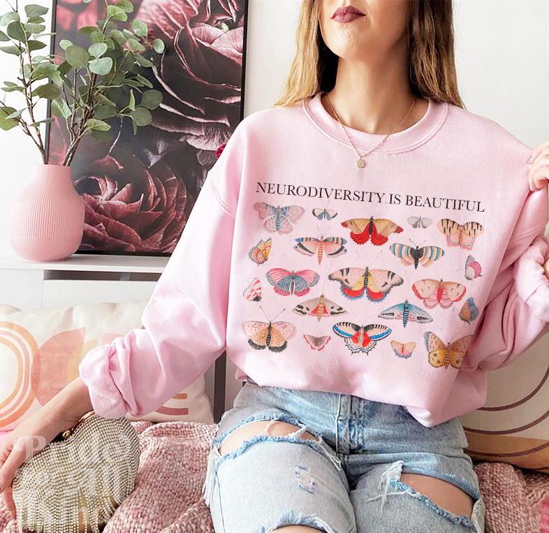 Neurodiversity is beautiful sweatshirt | bcba sweatshirt | autism sweater | anxiety | audhd | neurospicy | overstimulated | slp | autism mom