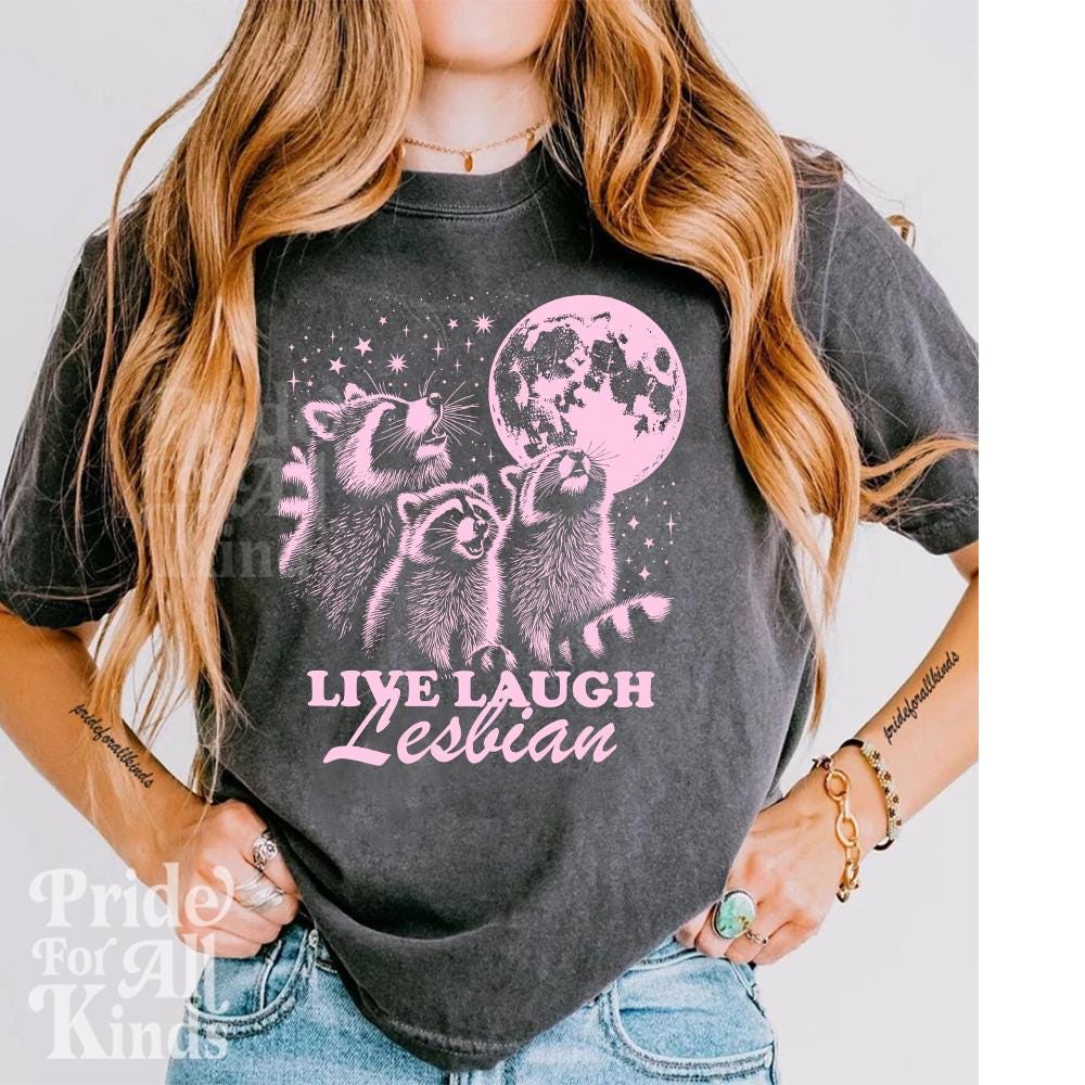Live Laugh Lesbian crop top | lesbian top | pride crop top | lesbian fashion | lesbian subtle | femme lesbian | sapphic shirt } butch | wlw