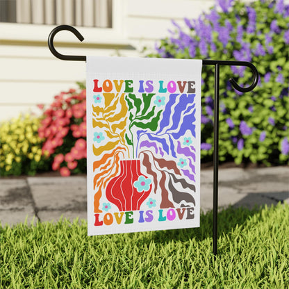pride garden flag | love is love flag | lesbian flag | trans pride flag | lgbt pride yard sign | transgender gift | nonbinary pride | ally