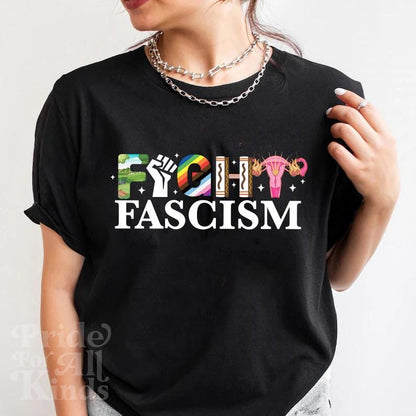 Fight fascism | resist tshirt | liberal tshirt | anti capitalist sweater | social justice | leftist | feminist human rights social democrat