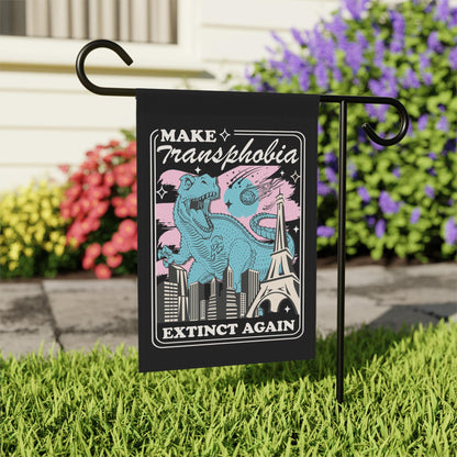 Make transphobia extinct again flag | trans flag | trans rights | pride garden flag | transgender gift | transgender art | transgender mtf