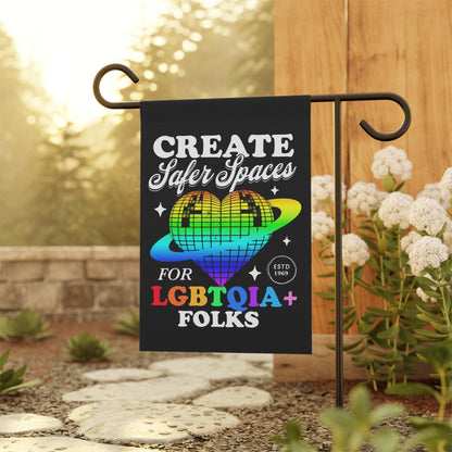 pride garden flag | trans flag | gay pride flag | lgbt pride flag | lesbian flag | Create safer spaces | protect queer youth | trans kids