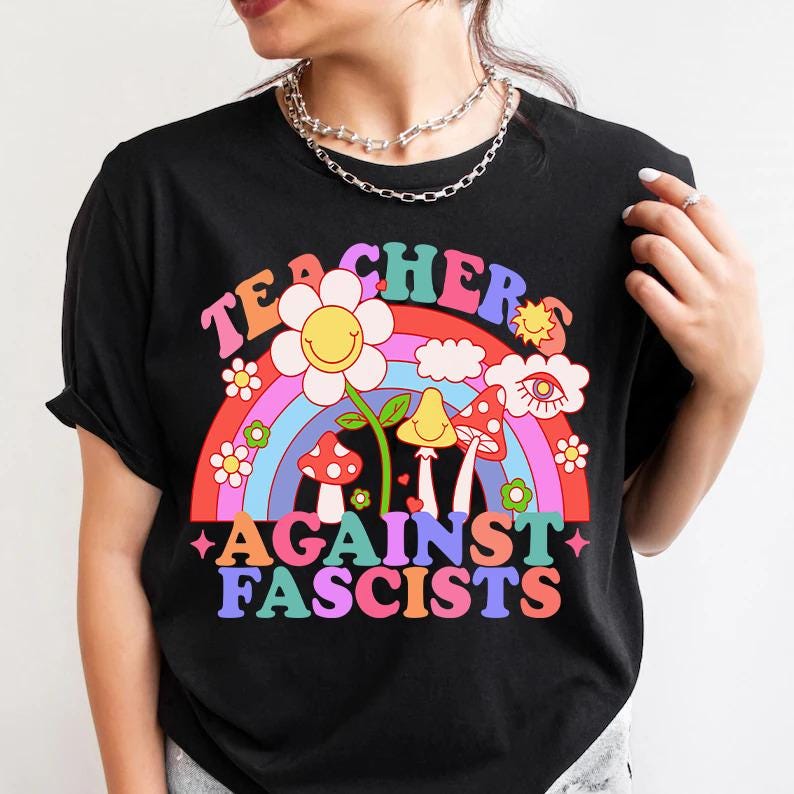 Teachers against fascists shirt | teachers against trump | support public education | protect public school | school teacher | history book