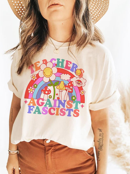 Teachers against fascists shirt | teachers against trump | support public education | protect public school | school teacher | history book