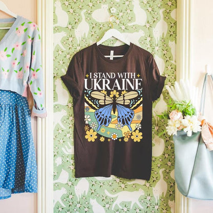 Support Ukraine | I stand with ukraine shirt | Ukraine sweatshirt | Ukraine art | ukraine sunflower gift | anti fascism | social justice